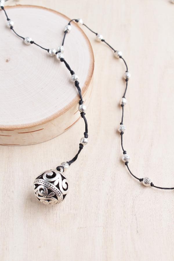 Filigree Ball Alloy Necklace