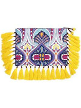 Load image into Gallery viewer, Yellow Tassel Tribal Clutch