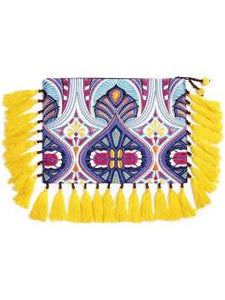 Yellow Tassel Tribal Clutch